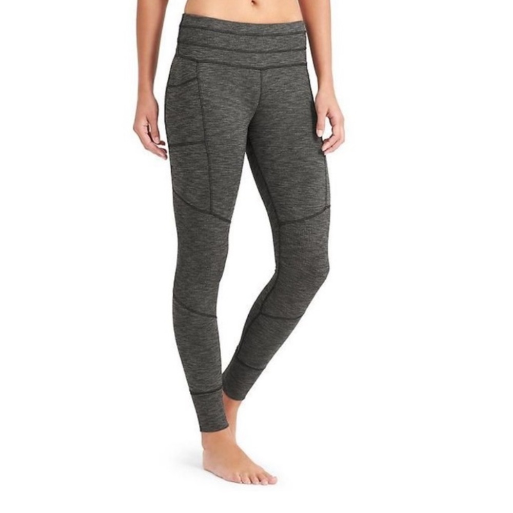Athleta Grey Excursion Tights Hybrid Joggers Upf 50+ Activewear Bottoms